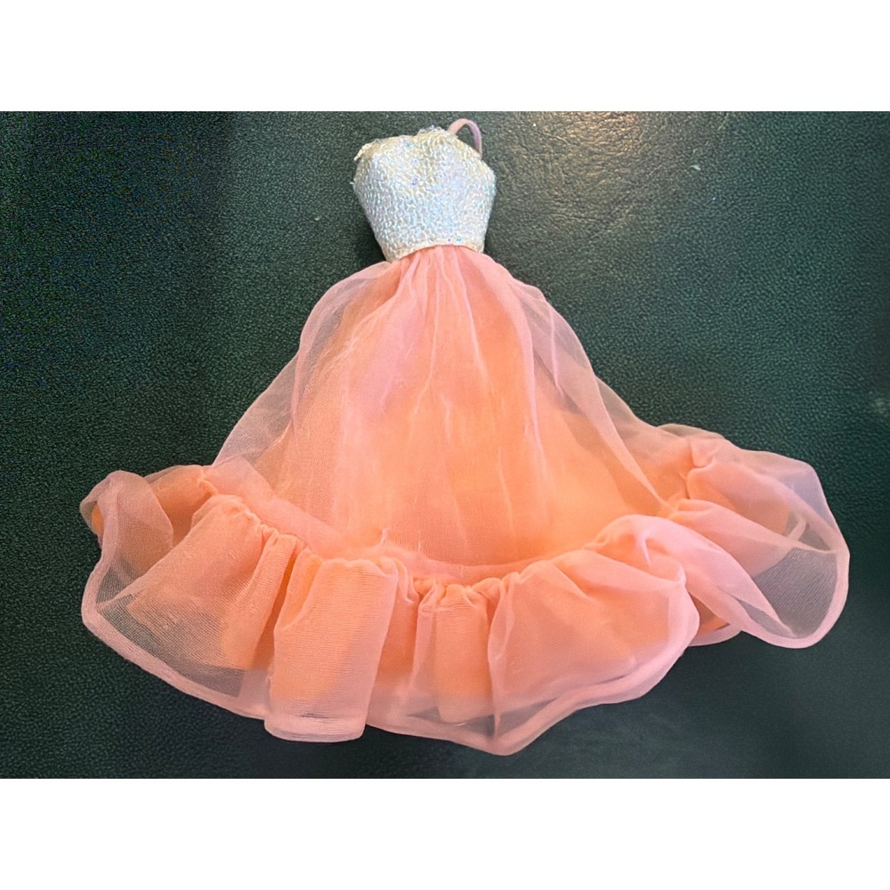 Vintage‎ Barbie Peaches n cream dress only READ